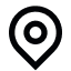 Map Standort Icon in schwarz