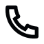 Telefon Icon in schwarz
